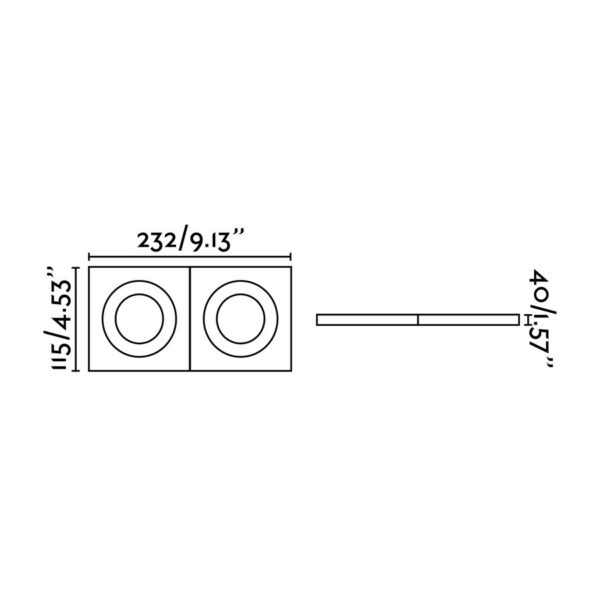 Argón-2 Adjustable Alb Recessed Lamp 2XGU10 2
