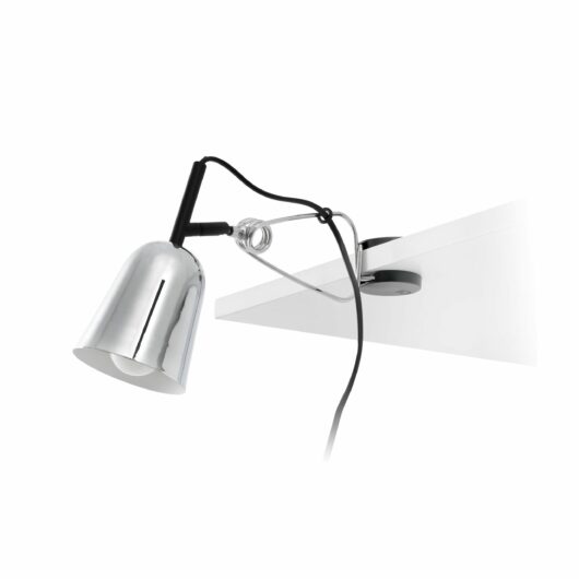 Studio Chrome si Alb Clip Lamp 1