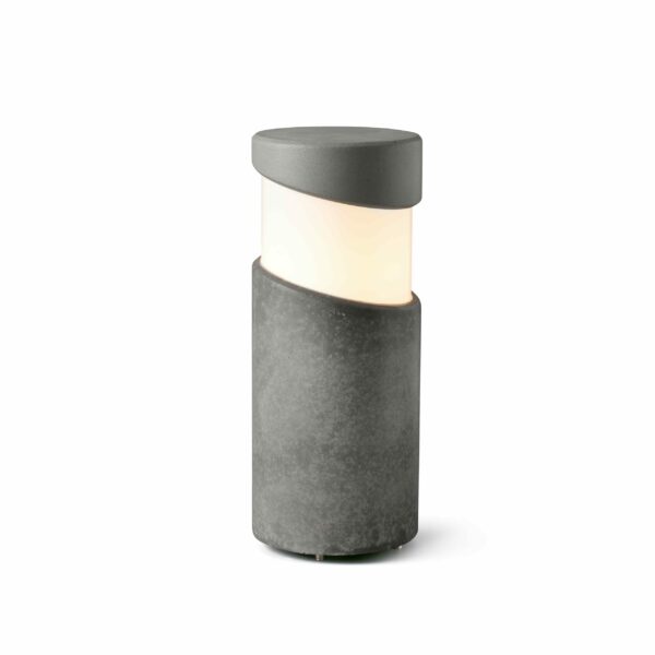 Block Pole Lamp/Post Lamp Concrete 1Xe27 1