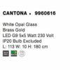 Cantona - Lusta asimetrica cu 5 globuri 14