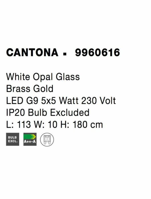 Cantona - Lusta asimetrica cu 5 globuri 7