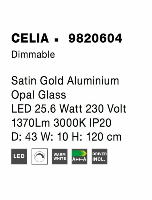 Celia - Lustra inel auriu 8
