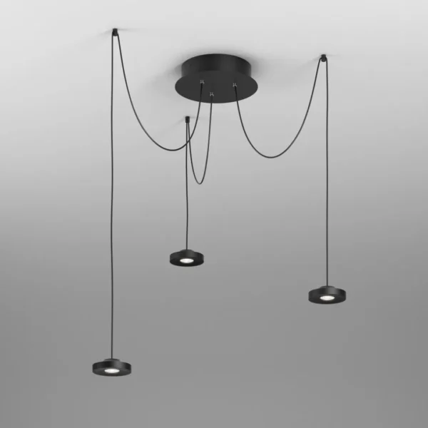 K10015_KARI LED spider suspended black (Large) Sistemul Spider