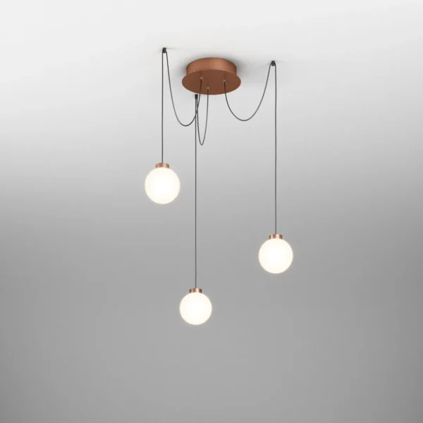 M12115_MODERN BALL simple midi LED spider suspended cooper (Large) Sistemul Spider
