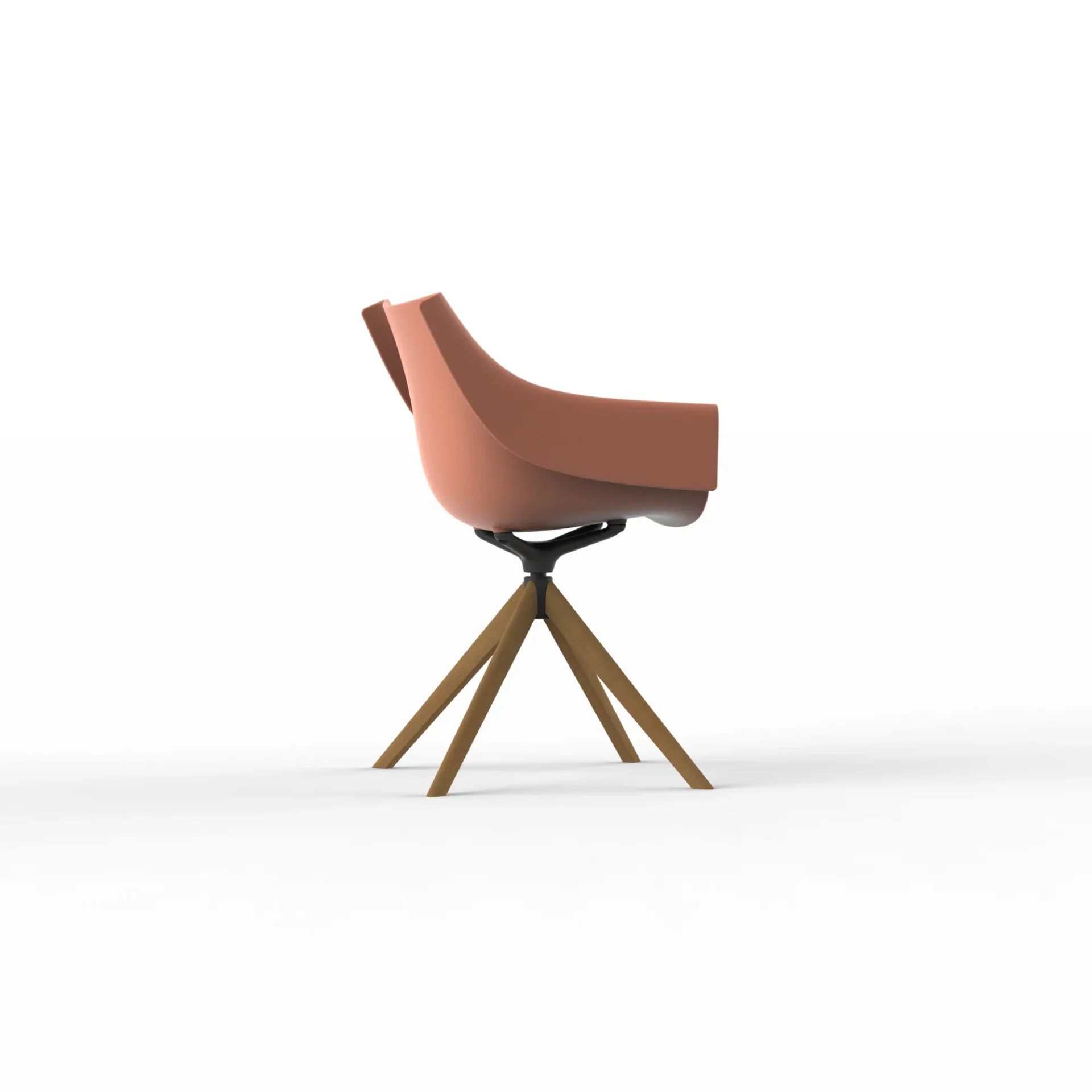 vondom-manta-outdoor-indoor-wooden-swivel-armchair-8 Manta - scaun rotativ cu baza lemn