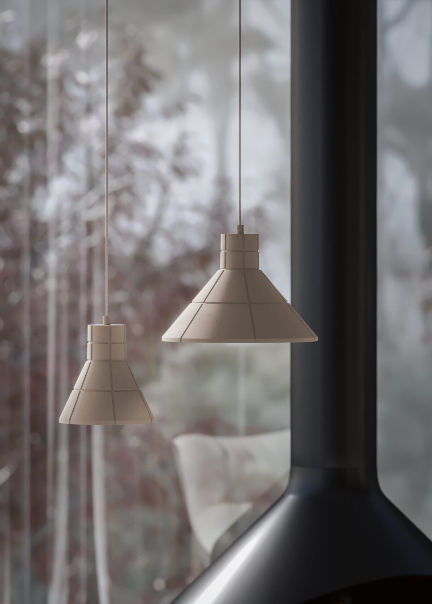 flared cast Interior luminos cu design modern al AQForm