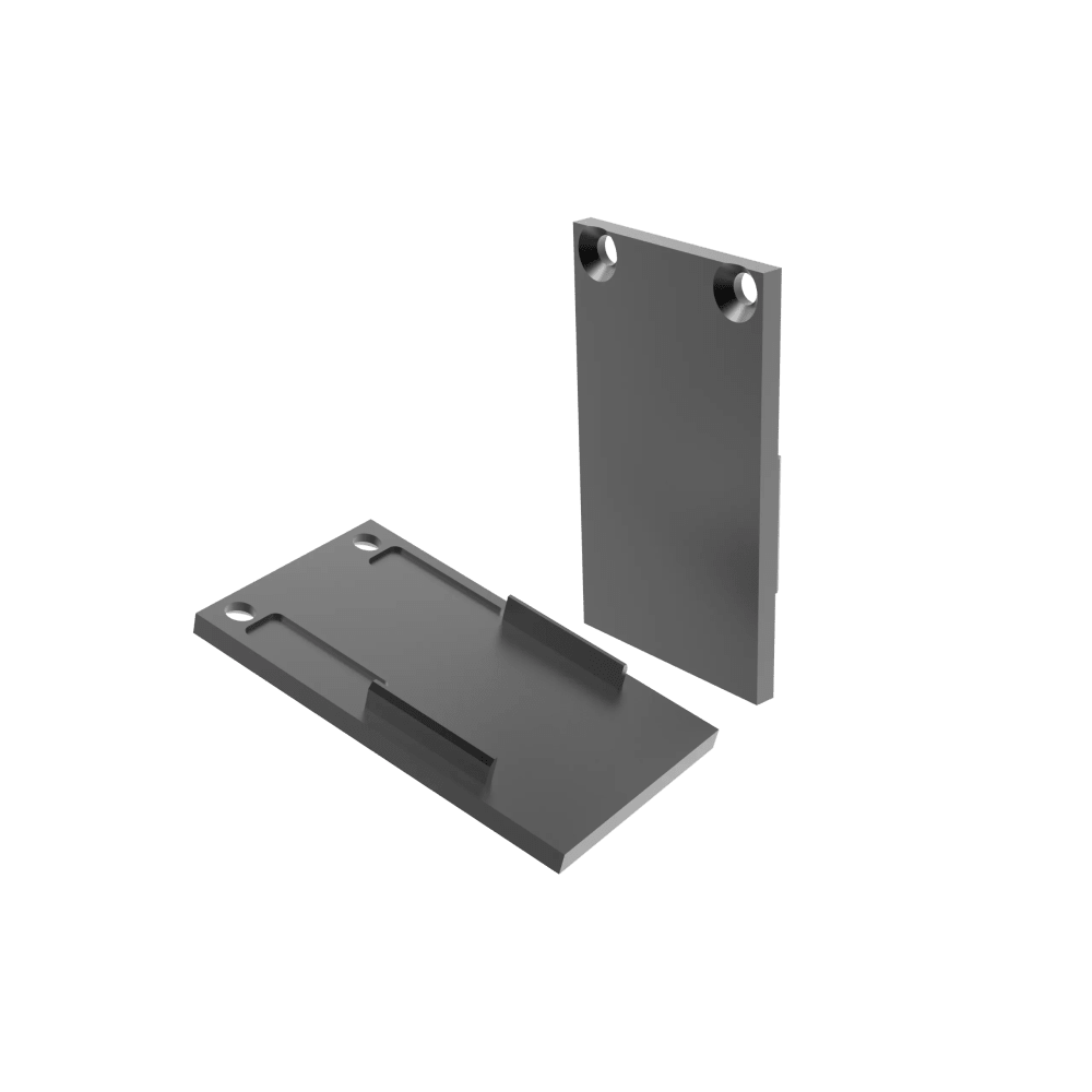 Piesa capat MT20 incastrat, Negru, set 2 buc.