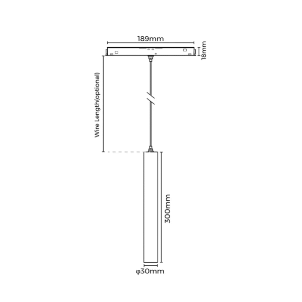 Pendul magnetic Hover, 5W, 3000K, CRI>90, optica 36 grade, On/off, Negru, diametru 30mm.