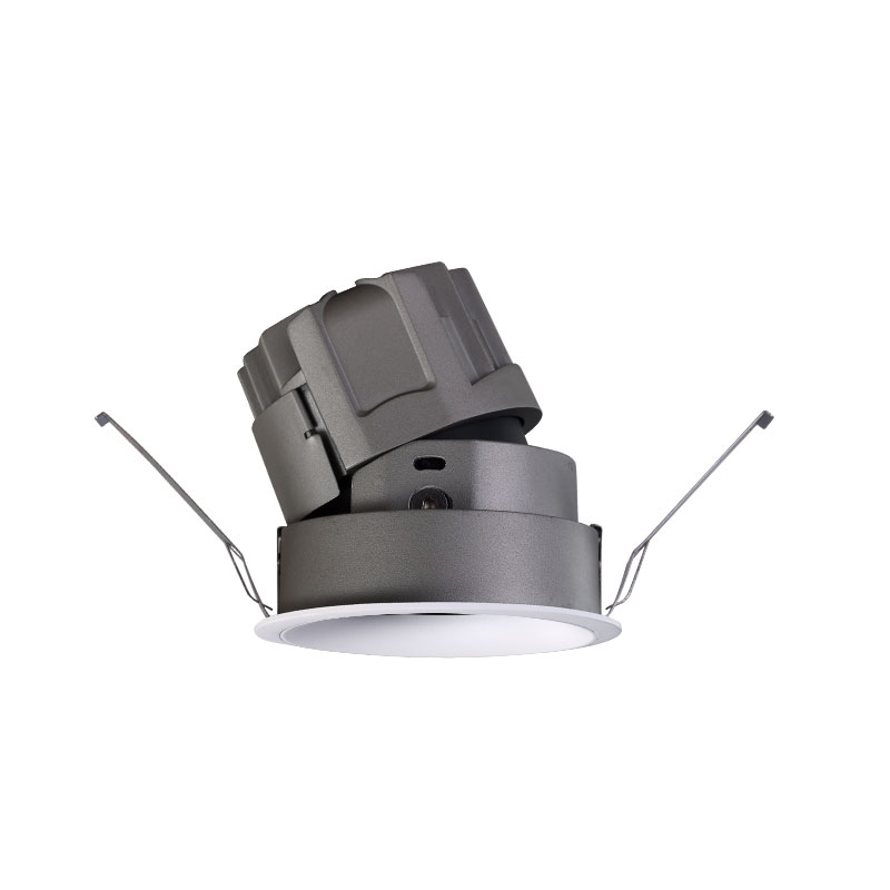 Spot LED încastrat reglabil cu cleme metalice