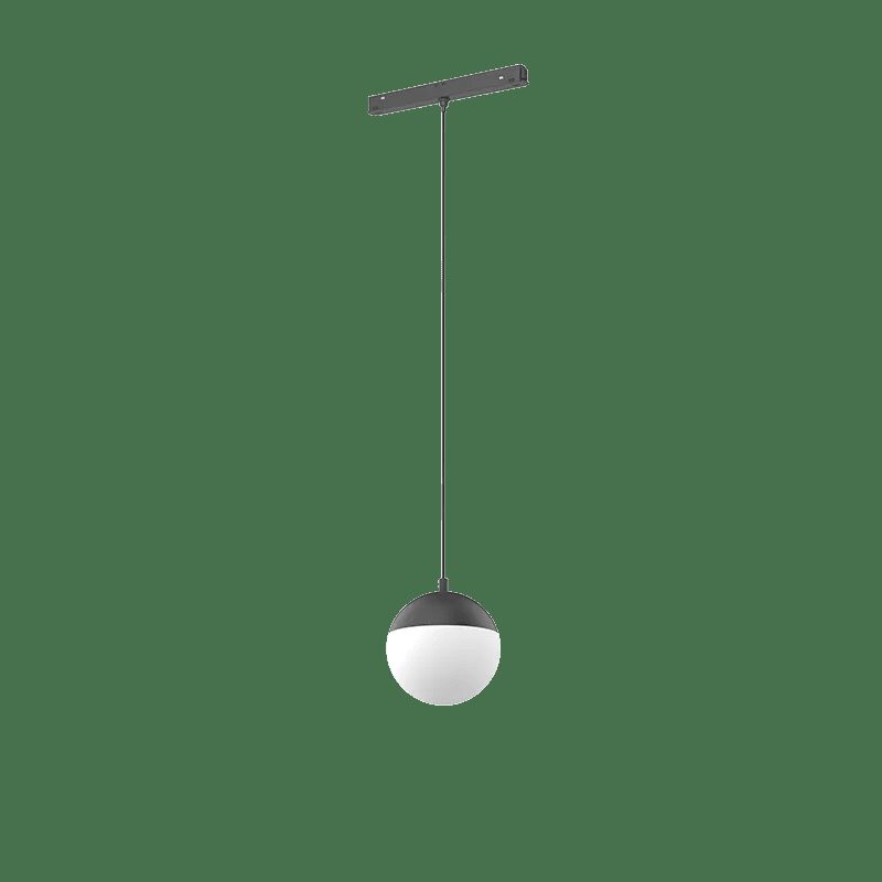 pumeq2gdludvhz10cm7l Pendul magnetic Sphere, 5W, 3000K, CRI>90, optica 360 grade, DALI, Negru.