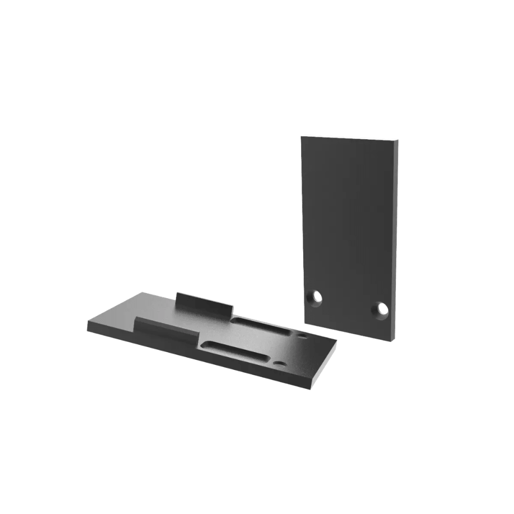 Piesa capat MT20 aplicat, Negru, set 2 buc.