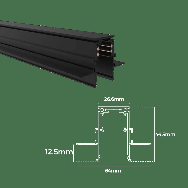 vm97atjw2e1qro6khwub Sina MT20 incastrata 3m, 48V, Negru, 64x46mm.