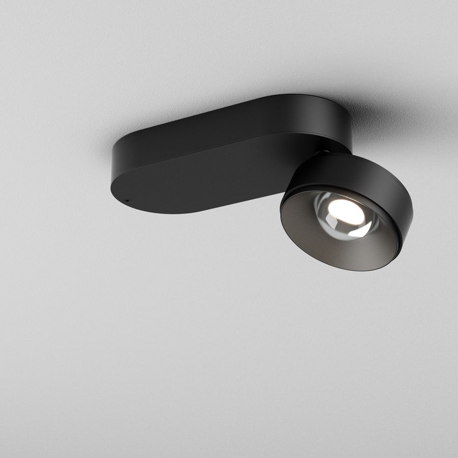 16525-l930-w3-00-12 AQForm QRLED next E x1 L930 52° spot negru