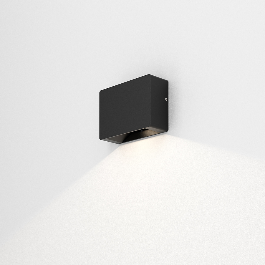 26546-m930-wb-00-12 AQForm LEDPOINT pătrat exterior M930 68° de perete negru