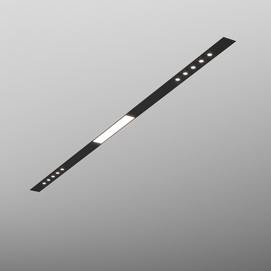 30225-m930-w3-00-12 AQForm MIXLINE 160 LED M930 54° încastrat negru