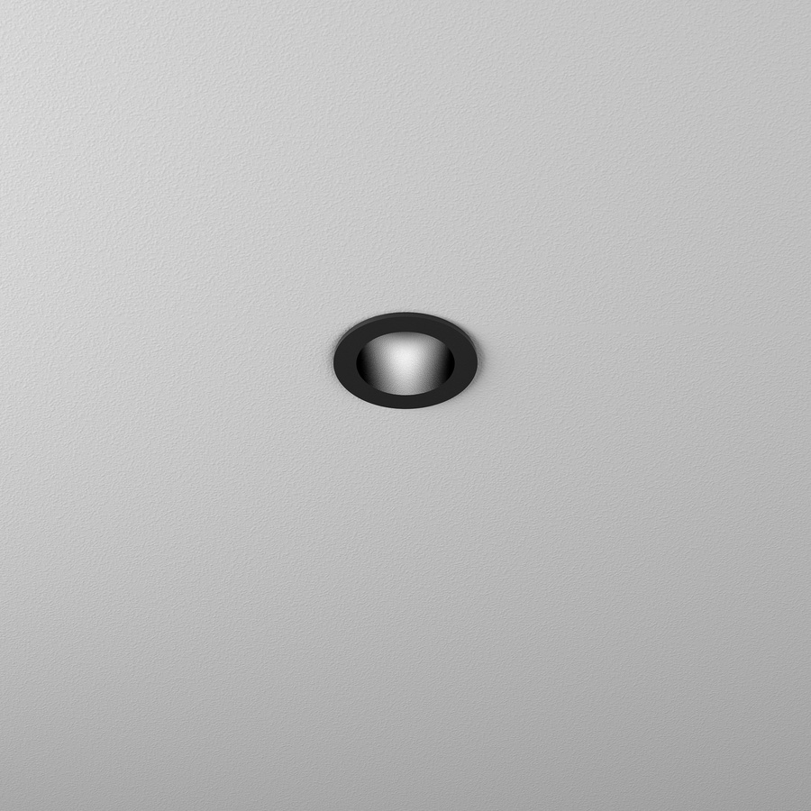 37986-m930-fb-00-12 AQForm HOLLOW micro LED M930 30° încastrat negru