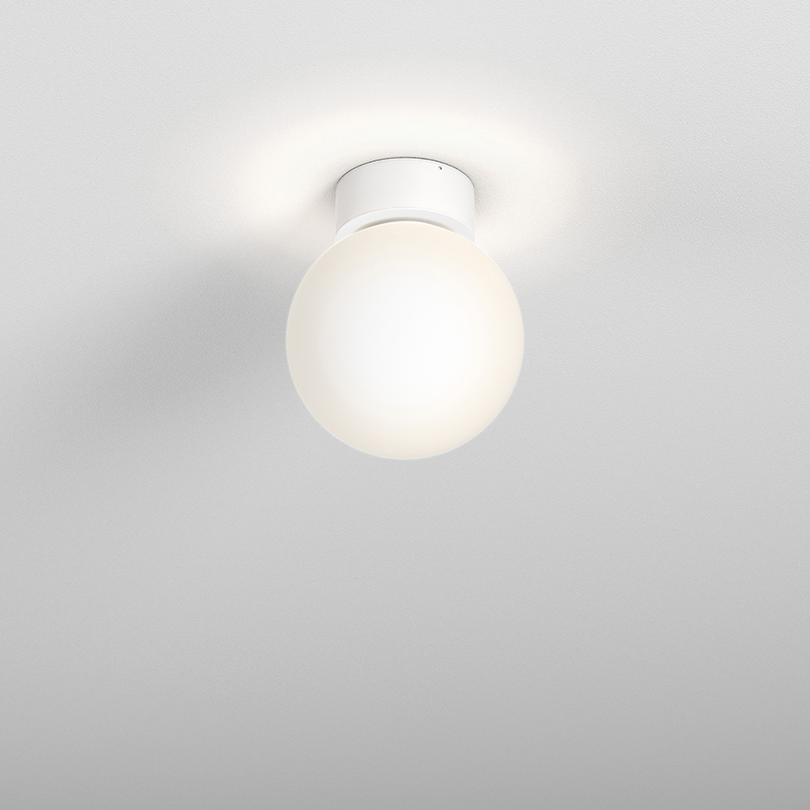 AQForm MODERN BALL simple midi LED etanș M930 PW aplicat alb