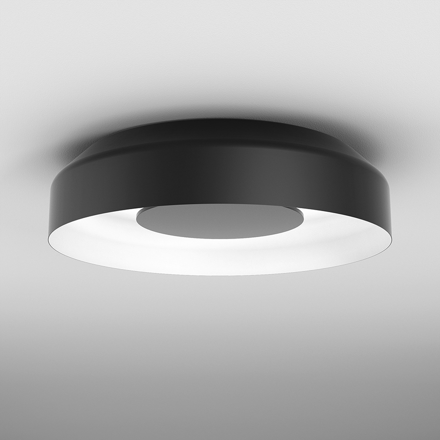 47027-m930-dw-ph-12 AQForm MAXI RING dot LED M930 Phase-Control aplicat negru + alb