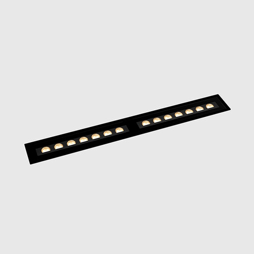 Corp de iluminat liniar negru cu LED-uri