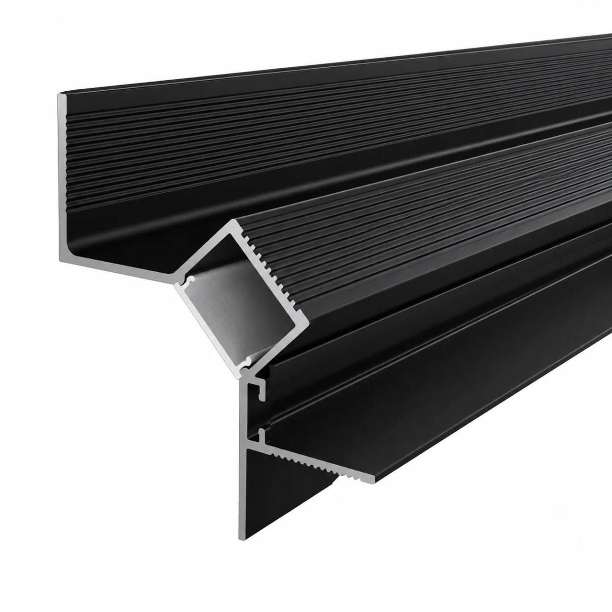 profil led scafa shadow gap negru Profil LED Scafa Shadow Gap Negru – Difuzor Opal Inclus